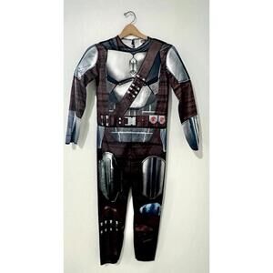NEW Jazwares Star Wars Kids The Mandalorian Costume Halloween Size Large & Mask